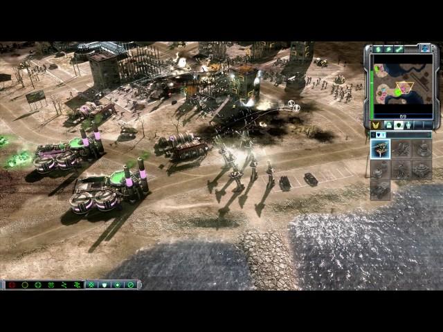 GDI vs Brutal Nod Skirmish | Coastline Chaos | Command & Conquer 3: Tiberium Wars Gameplay