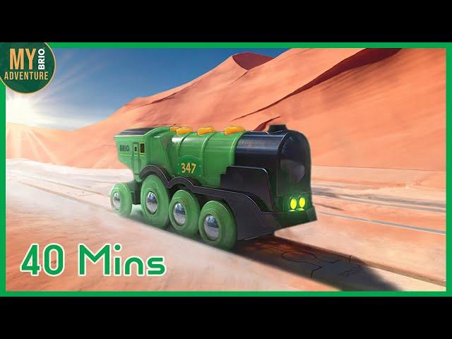 Toy Trains Galore! BRIO Mighty Green Action Locomotive