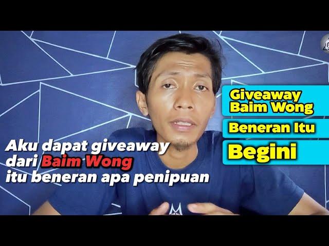 Giveaway Baim Wong Yang Beneran Gimana??