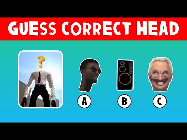 GUESS THE CORRECT HEAD | Skibidi Toilet Meme Season 14 (all episodes 1-46)