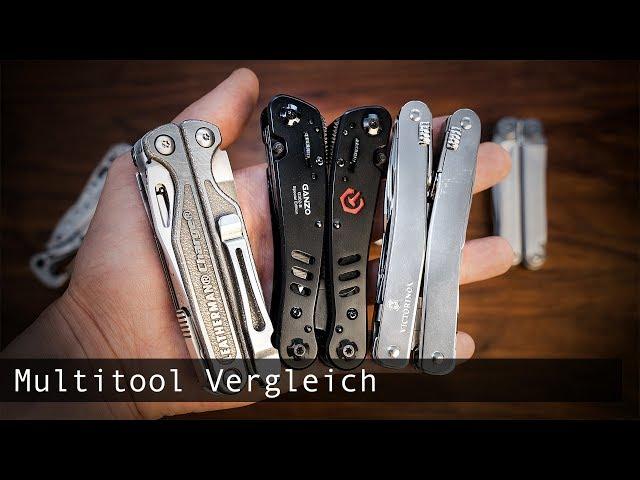 Multitool Vergleich - Leatherman Charge vs. Victorinox SwissTool Spirit vs. Ganzo G302B (Banggood)