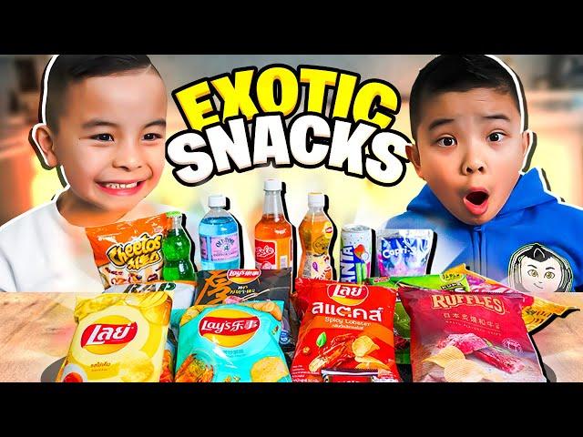 Trying Exotic Snacks for the First Time CKN