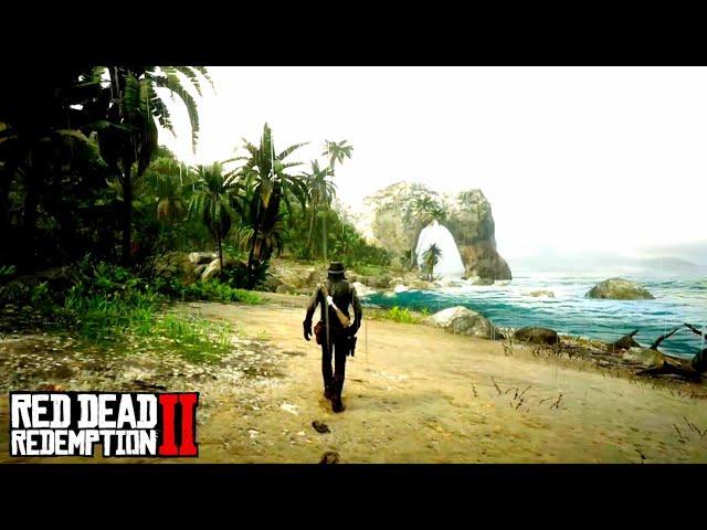 Relaxing Walk in The Caribbean Island of GUARMA - [ Red Dead Redemption 2 ]