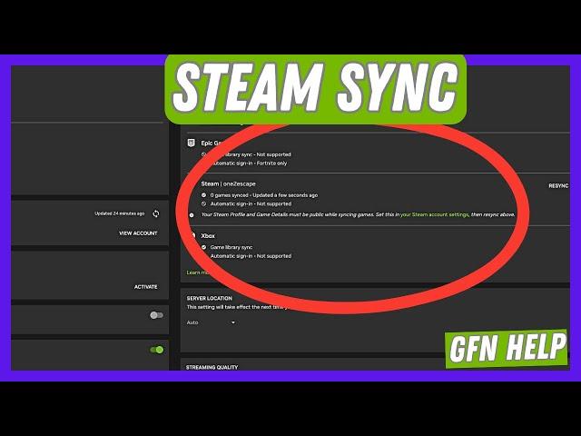 How To Enable Steam Sync For GeForce NOW (2024 Update) - Fixing Sync Issues