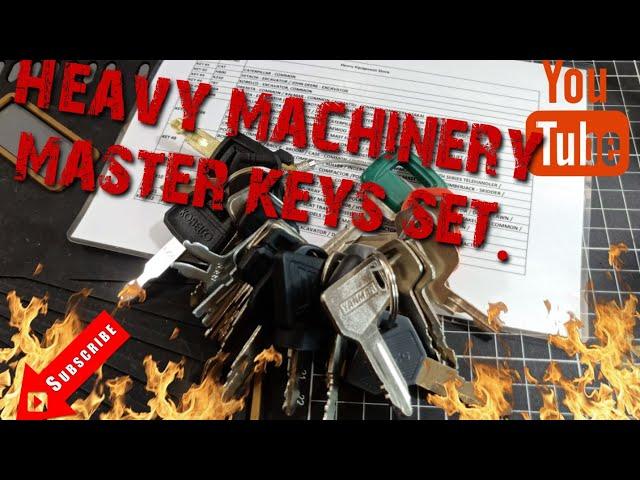 Heavy machinery master key set (368)