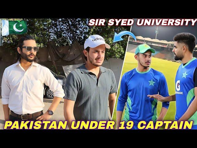 Me And Saad Baig ( Pakistan Under19 Captain) were Invited As a Chief Guest in Sir Syed University 