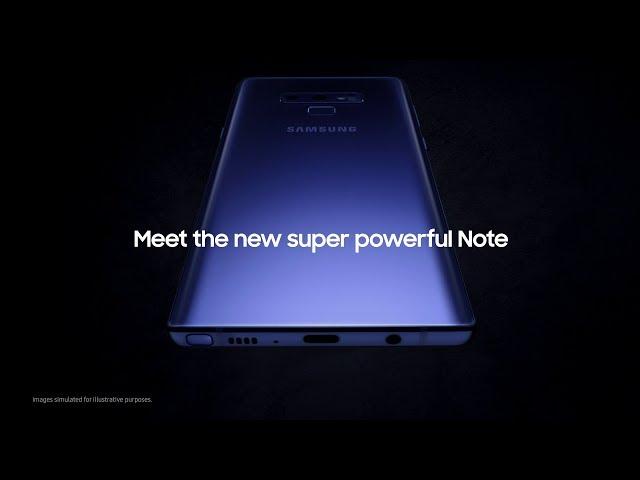 The new super powerful Note: Samsung Galaxy Note9