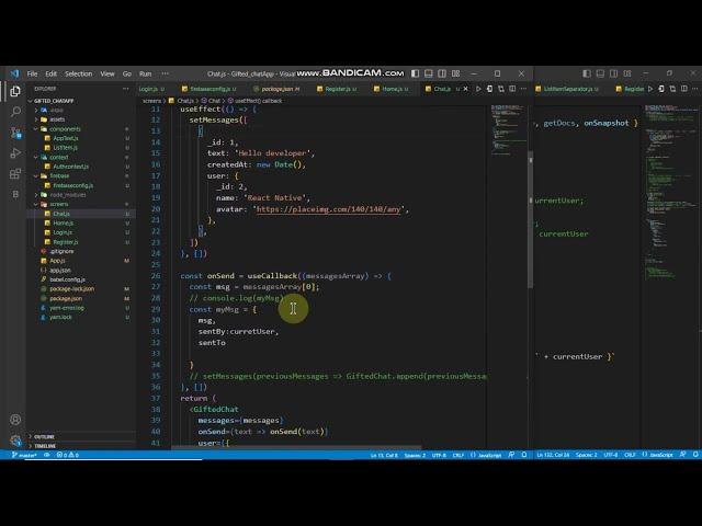 Building a simple chatApp with React Native Expo #8 Implementing gifted chat