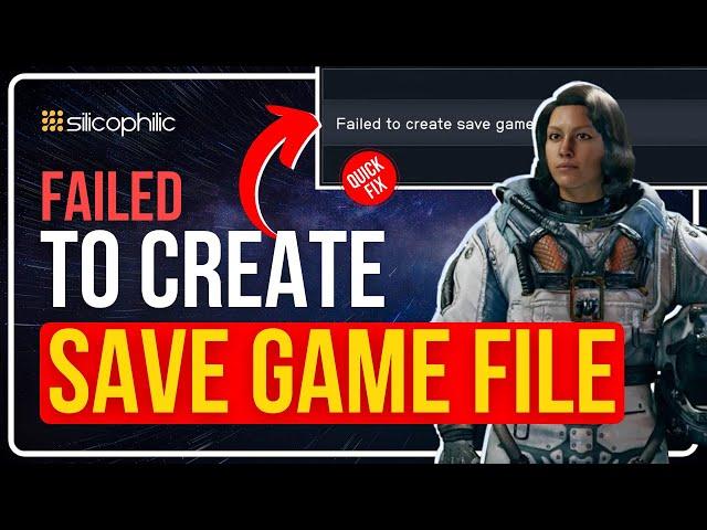 Fix Starfield "Failed To Create Save Game" Files on PC || Game Not Saving [SOLVED]