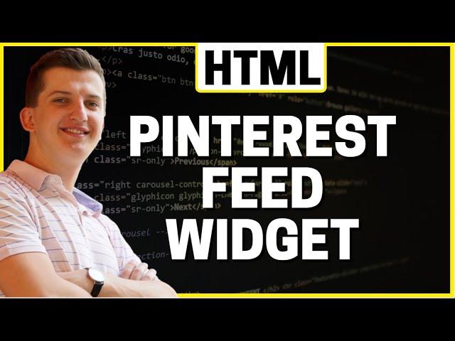 How To Add Pinterest Feed to HTML Website