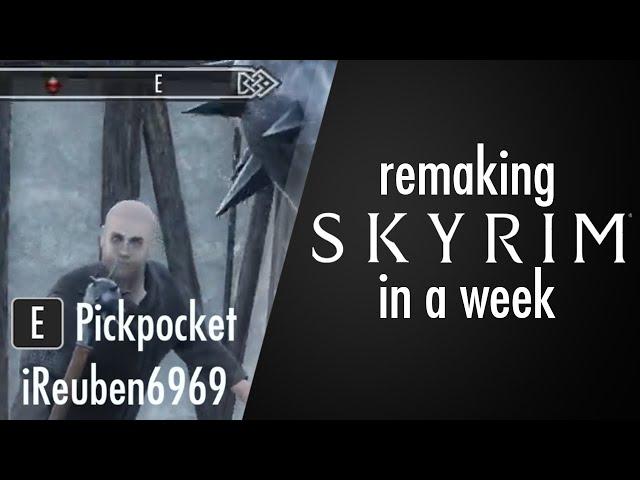 How I Remade Skyrim In a Week in Unreal Engine