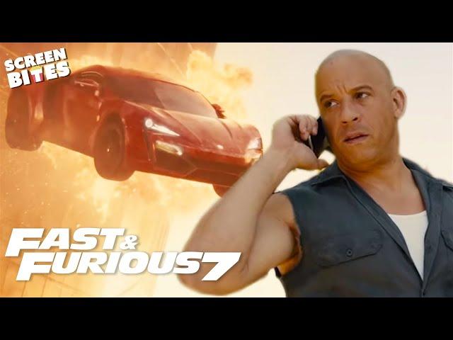 CARS DON'T FLY | Craziest Moments | Fast & Furious 7 (2015) | Screen Bites