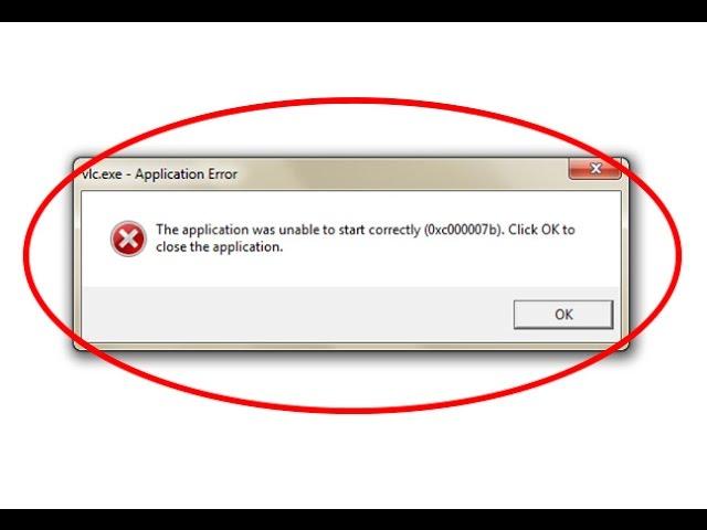 Fix Application Error-The application was unable to start correctly(0xc000007b) in windows 7/8/10