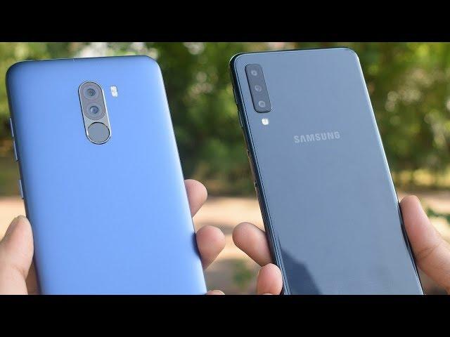 Samsung Galaxy A7 2018 vs POCO F1 Camera Comparison!!!