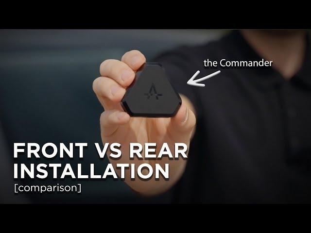 Commander Installation - Difference Between Front and Rear Methods