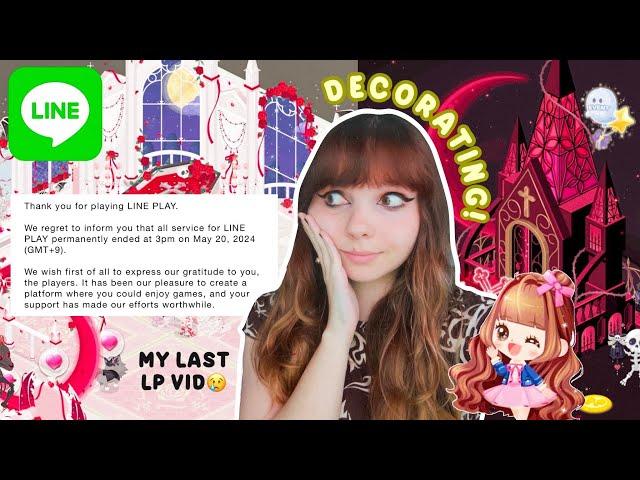 my last line play video EVER... rolling gacha + decorating my house in line play! (let's play) ️