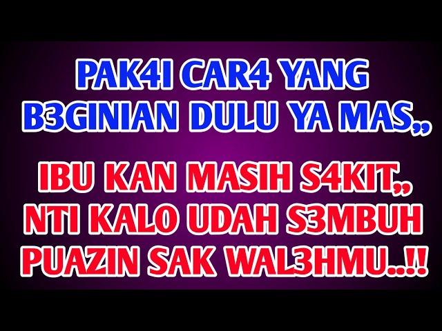 Kisah Nyata  Menjaga Ibu Mertua Saat Perawatan di Rumah Sakit || Cerita Romantis