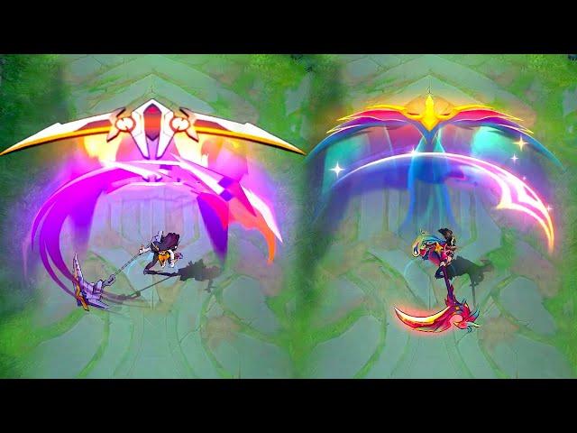 Ruby Prismatic Plume Collector Skin VS Mecha Maiden Apirant Skin