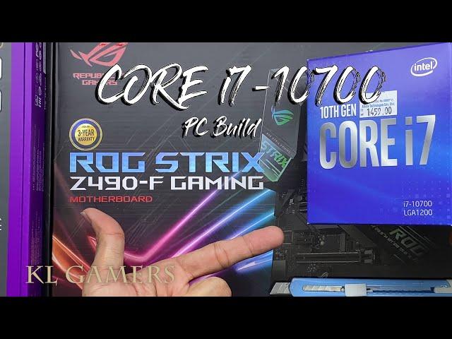 intel Core i7 10700 ASUS ROG STRIX Z490-F GAMING PC Build