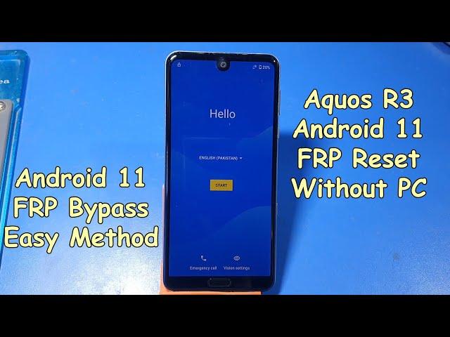 Sharp Aquos R3 Android 11 FRP Bypass Without PC