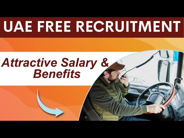 New Urgent Hiring - UAE, Dubai, Abu Dhabi (Drivers, Welder, Mechanical Jobs for Indians) | Huntsjob