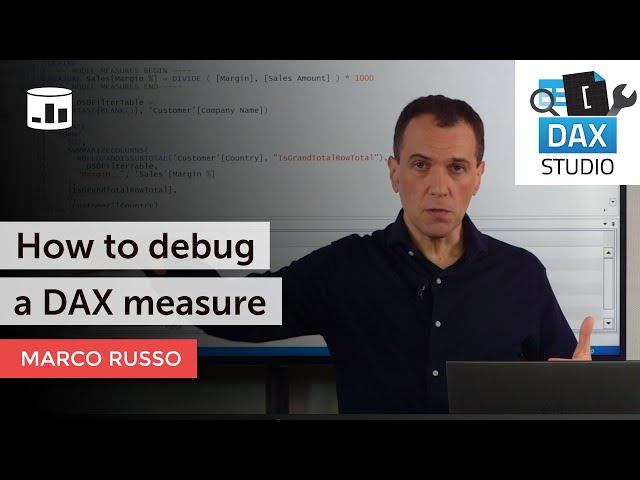 How to debug a DAX measure