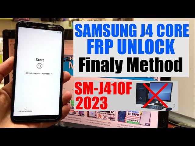 Samsung Galaxy j4 Core Frp Bypass Without Pc | Samsung J410F Unlock Google Account 2023