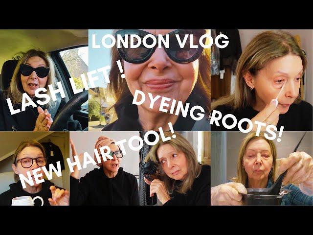 SUNDAY IN LONDON | DYEING MY ROOTS, TRYING OUT A NEW HAIR TOOL | LIFE OVER 50!