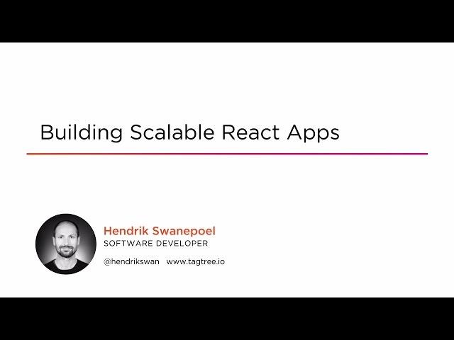 Course Preview: Building Scalable React Apps