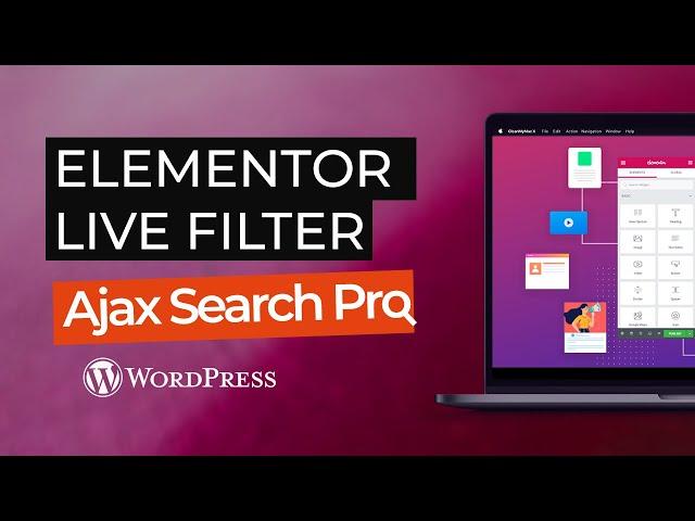 Elementor Live Filter - Ajax Search Pro for Wordpress Tutorial