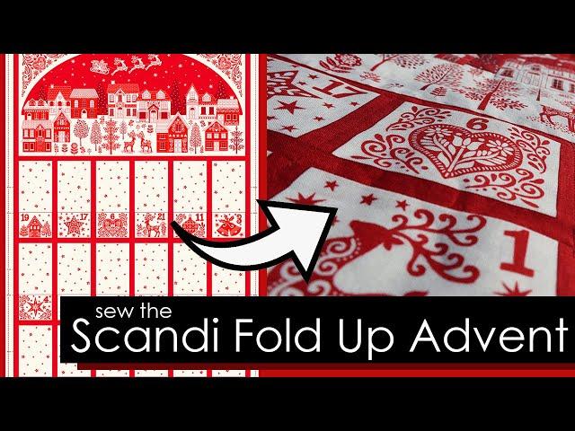 How to sew a fold up advent calendar - Scandi Fold Up Advent Calendar 2581