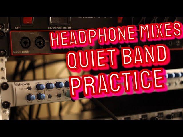 How to Rehearse Silently with HEADPHONES MONITORING SYSTEM | Budget Option Included!