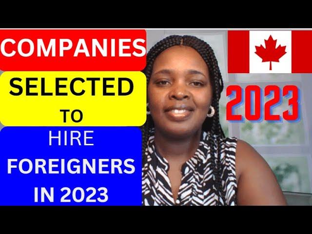 Canada has selected 6 companies to hire Foreigners in NEWBRUNSWICK