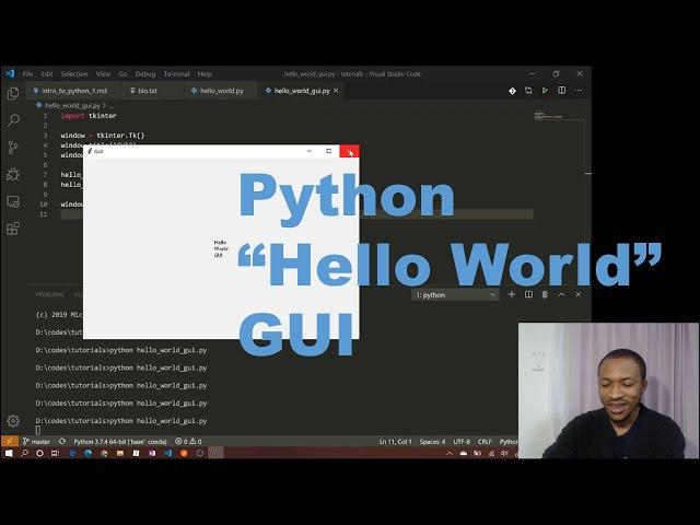 Python Hello World GUI