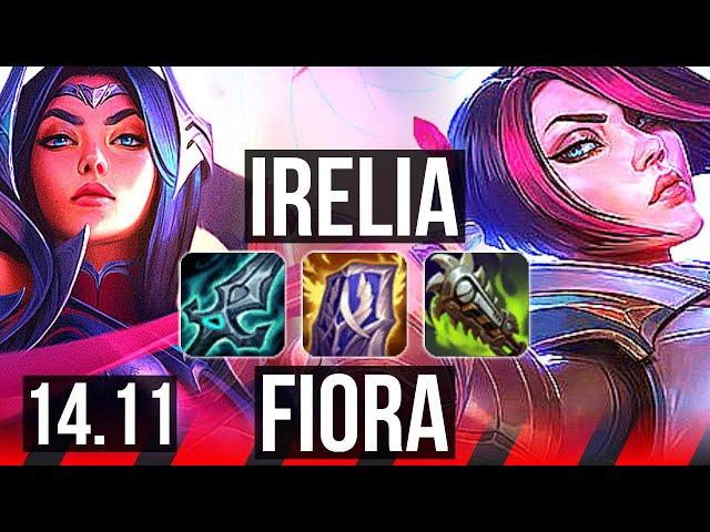 IRELIA vs FIORA (TOP) | Godlike, 500+ games, Rank 15 Irelia | EUW Challenger | 14.11