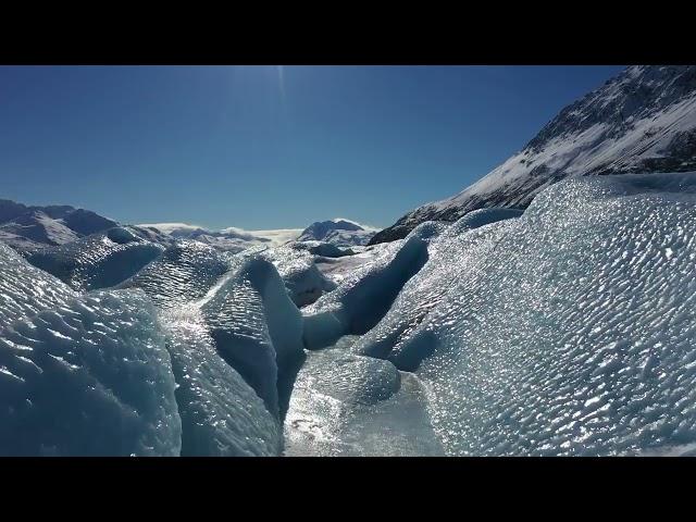 Alaska Glacier Lake in Winter