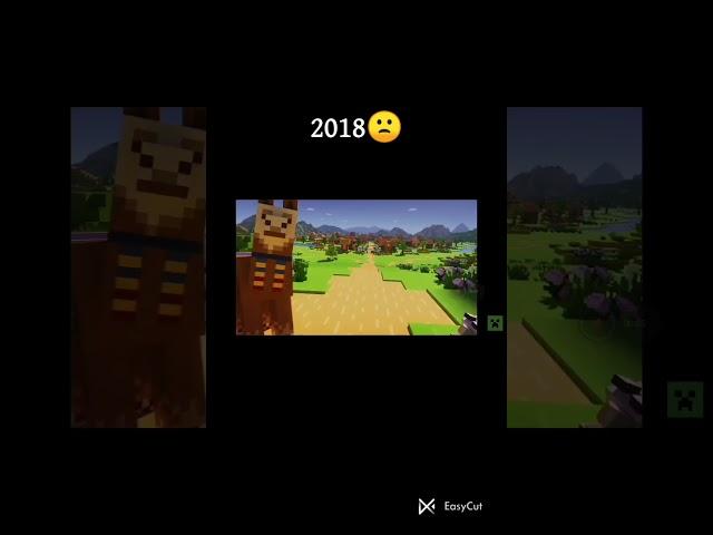 Minecraft Then And Now #shorts #minecraft #subscribe