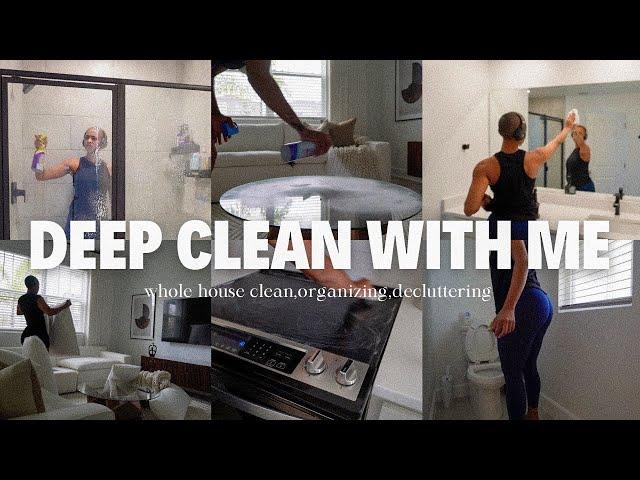 CLEAN WITH ME: WHOLE HOUSE DEEP CLEAN, ORGANIZING, DECLUTTERING | Cleaning Motivation