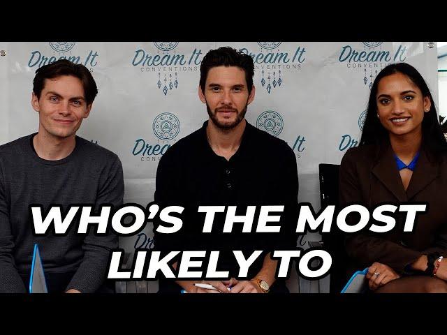 Ben Barnes, Amita Suman and Freddy Carter (Shadow and Bone) play Who's the Most Likely to !