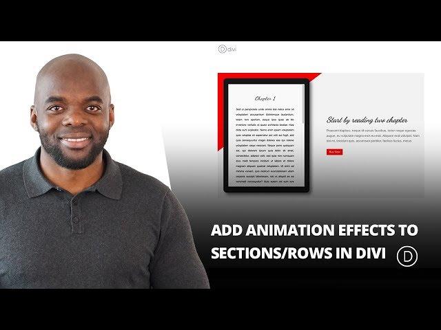 How to Add Animation Effects to Sections or Rows in Divi