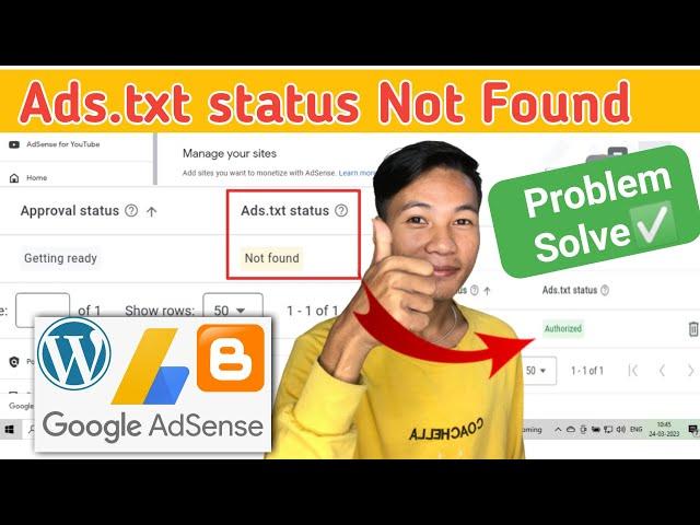 Ads.txt Status Not Found / Fix ads.txt file not found problem in google  adsense