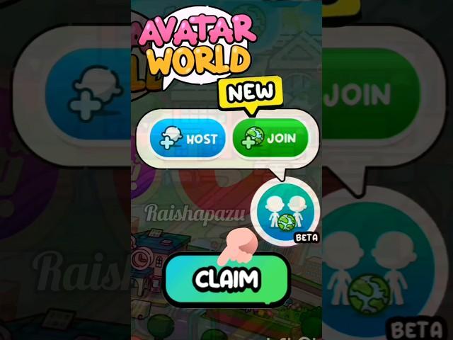 Avatar World New Update Tutorial FREE Multiplayer #avatarworld #pazu #pazugames #shorts