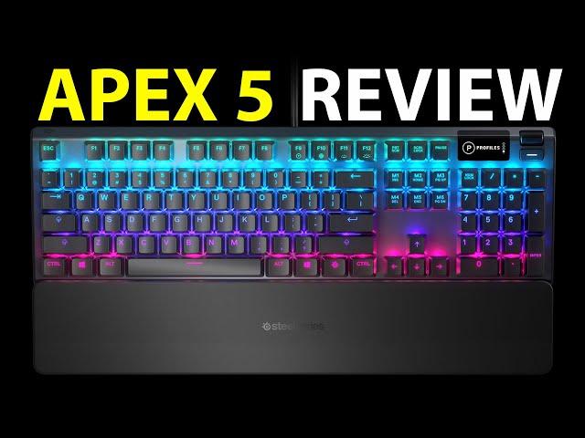 SteelSeries Apex 5 Hybrid Mechanical Gaming Keyboard Full Review