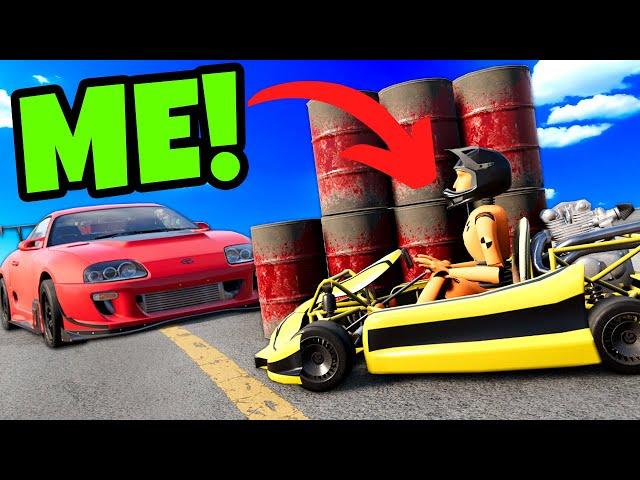 I Used a Go-Kart to Hide From My Friends in Hide and Seek! (BeamNG Drive Mods)