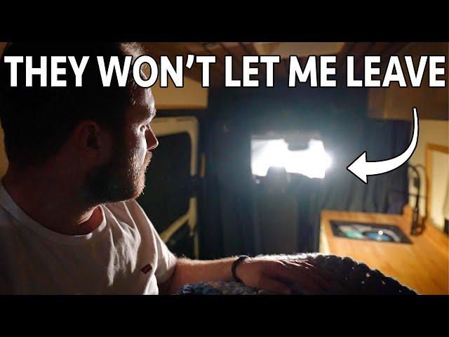 Strangers locked me in my van! SCARY SOLO VAN CAMPING NIGHTMARE