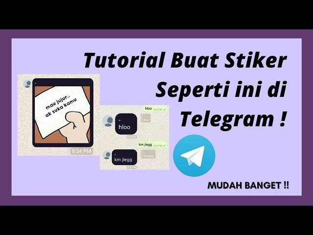 cara buat stiker bubble chat di Telegram! | flozthetic