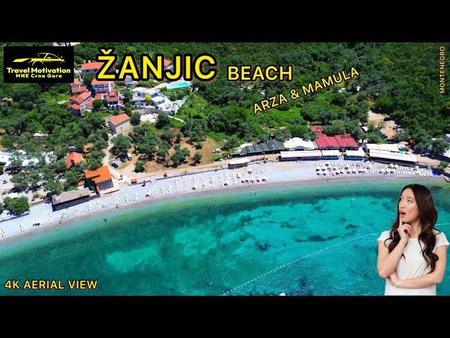 ŽANJICE plaža na LUŠTICI, Arza i Mamula Jul 2024 - Žanjic Beach, Arza & Mamula [4K Aerial View] MNE