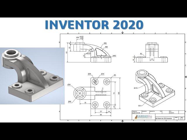 Inventor 2020 Tutorial #151 | 3D Model Basic Beginner