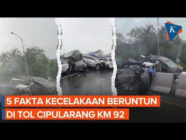 5 Fakta Sementara Kecelakaan Beruntun di Tol Cipularang Km 92