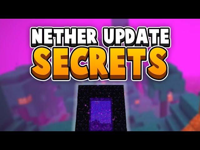 Nether Update Secrets So Far & 1.16 Bedrock Update